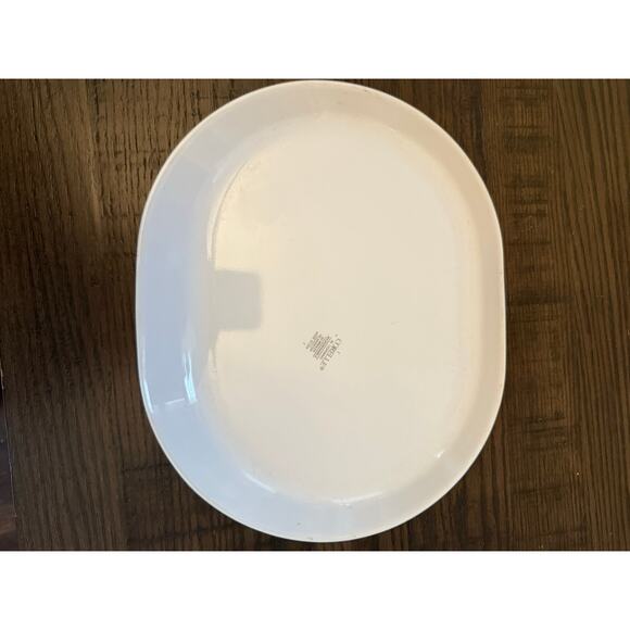 Corelle BLUE SPONGE HEARTS Oval Platter - 12 1/4” x 10” - Picture 8 of 9